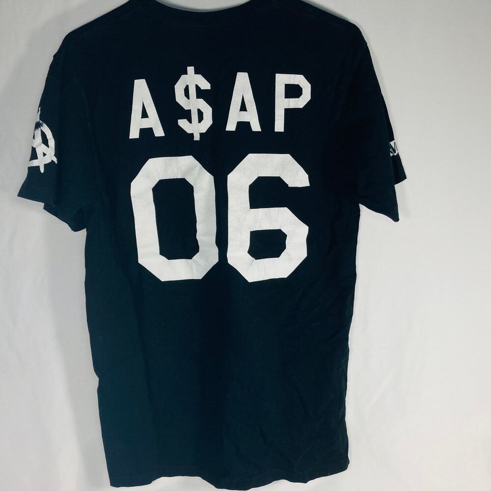 Women's Size Large A$AP PVRVDISE 06 ASAP ROCKY WORLDWIDE Black tshirt